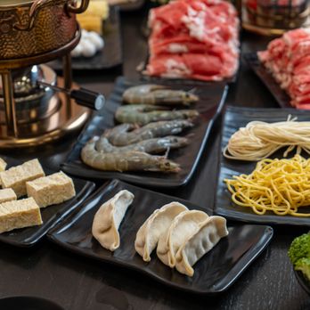 Fu Shen Hot Pot - a variety of food on a table - Hot Pot Near Me - Middletown, New York Fu Shen Hot Pot - a variety of food on a table - Hot Pot Near Me - Middletown, New York