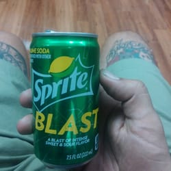 Never seen before so had to try. Like super sour lemonade. Refreshing but 22g of MF sugar in that baby can! Yikes!