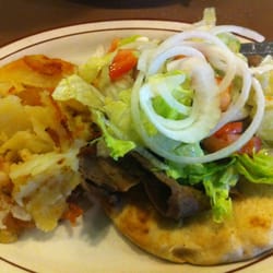 Athens Restaurant - Gyro Platter w/ home fries, delicious!