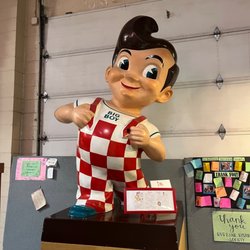 Burbank Historical Society - This statue inspired us to go have a Mother's Day dinner at bobs big boy immediately after we were done with the museum.