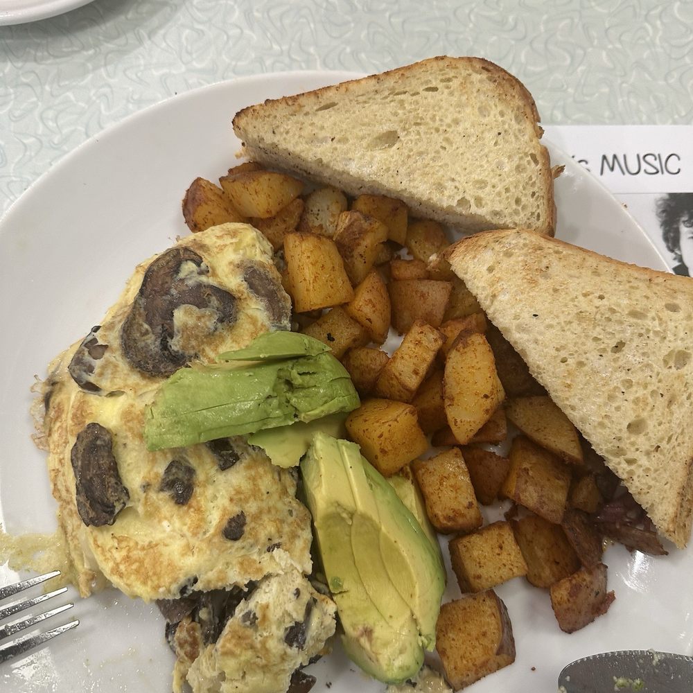 The Sixties Diner - Mushrooms omelette with avocados - Diners Near Me - Norwood, Massachusetts The Sixties Diner - Mushrooms omelette with avocados - Diners Near Me - Norwood, Massachusetts