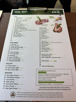 Menu photo 2 Seoul Meat Co. Fresno, CA