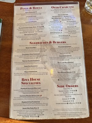 Menu photo 1 Riva Fish House Santa Cruz, CA Menu photo 1 Riva Fish House Santa Cruz, CA