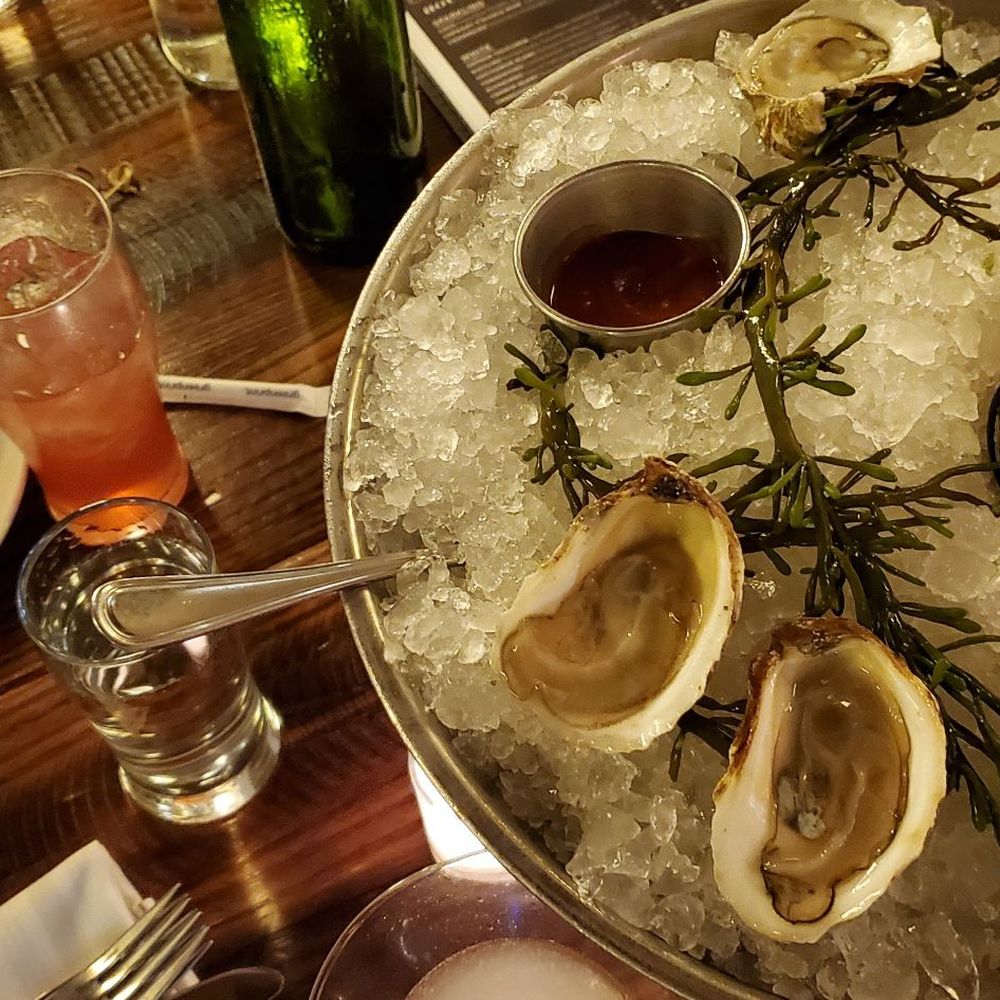The Smith - Four cheese Mac and half dozen oysters. - New American Near Me - Chicago, Illinois The Smith - Four cheese Mac and half dozen oysters. - New American Near Me - Chicago, Illinois