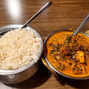 Himalayan Sherpa Cuisine - Palak Paneer w/ White Basmati Rice - Himalayan/Nepalese Near Me - Carlsbad, California Himalayan Sherpa Cuisine - Palak Paneer w/ White Basmati Rice - Himalayan/Nepalese Near Me - Carlsbad, California