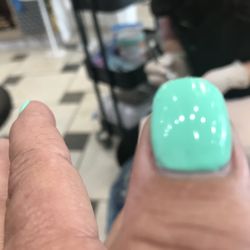 Paradise Spa & Nails - She Did NOT paint my entire nail