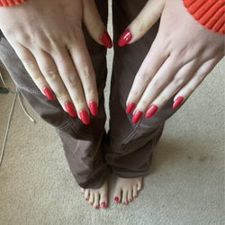 Central Nebraska Nails & Spa - My nails filled with princess pedicure