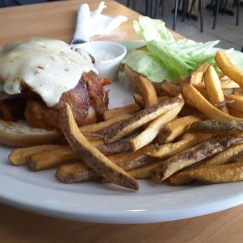 A & J Wingburger - The Wingburger will DEFINITELY give you a workout in your jaw muscles!  Delicious, too... - Korean Near Me - Pickerington, Ohio