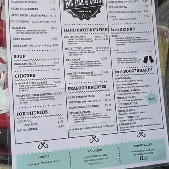 Pub Fish & Chips - Seafood Near Me - Lincoln City, Oregon