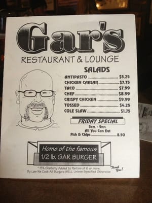 Menu photo 8 Gar's Marine City, MI Menu photo 8 Gar's Marine City, MI