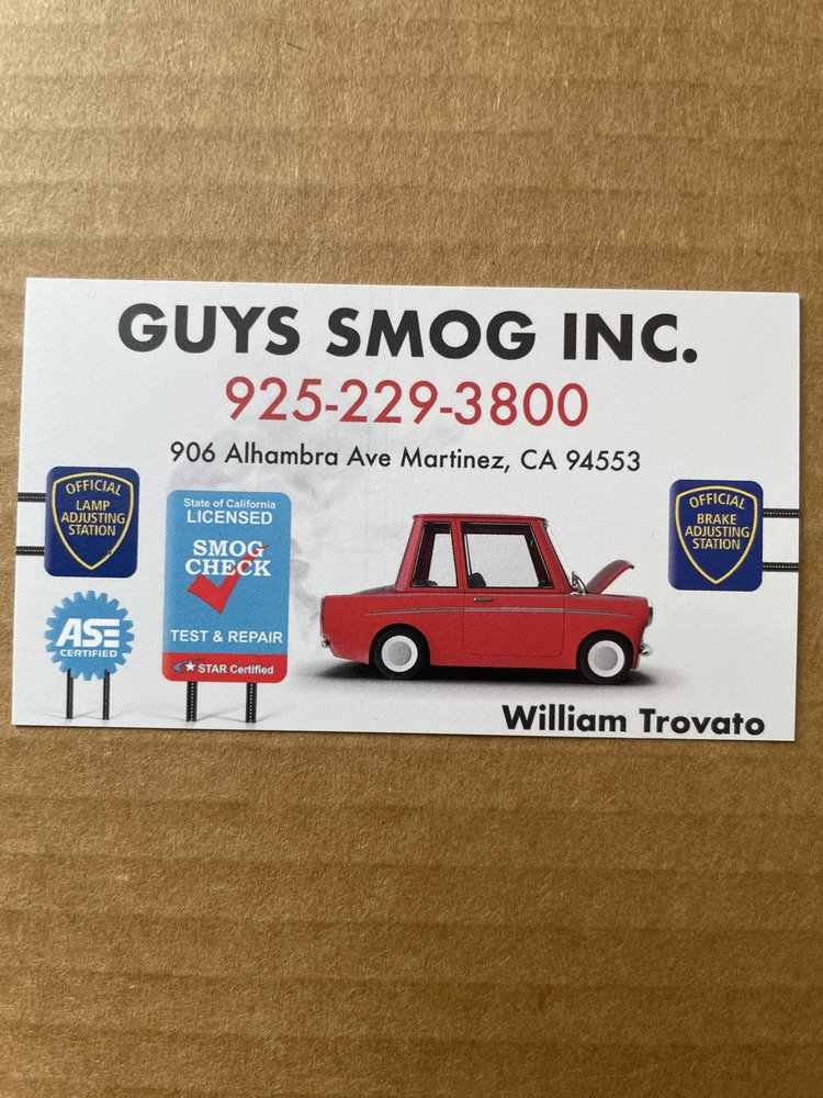 GUYS SMOG Updated May 2024 64 Reviews 906 Alhambra Ave, Martinez