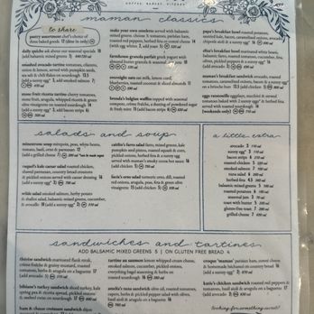 maman - Other side of menu - Cafes Near Me - New York, New York maman - Other side of menu - Cafes Near Me - New York, New York