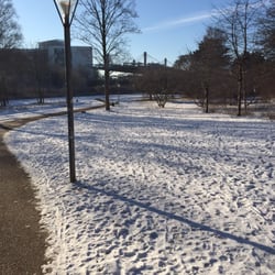 Grøndalsparken - Sne, frost og sol - en flot trio