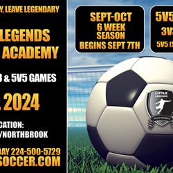 Little Legends Soccer Academy - Co-Ed Ages 3-8 Years Old
