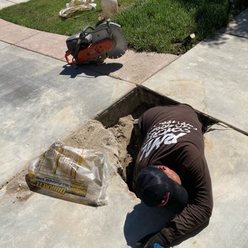 RML Concrete - Filling the hole around the main line/pipes. - Masonry/Concrete Near Me