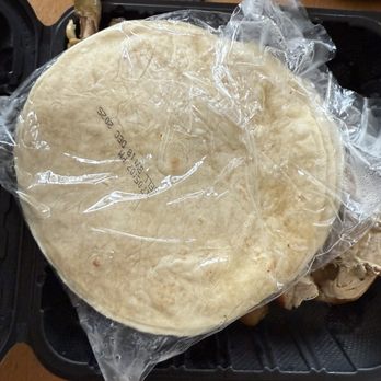 Chicken Express - Flour Tortillas packed to keep warm - Mexican Near Me - Vallejo, California