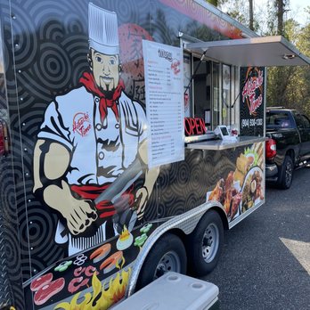 Hibachi time - a food truck with a chef on it - Food Trucks Near Me