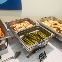 Koren’s Kitchen - Corporate catering - lunch; chicken parm & asparagus