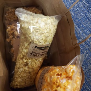 Caramel Crisp & Cafe - Peanut Butter Thai, Jalapeño Cheddar and Caramel popcorn! - Cafes Near Me - Oshkosh, Wisconsin Caramel Crisp & Cafe - Peanut Butter Thai, Jalapeño Cheddar and Caramel popcorn! - Cafes Near Me - Oshkosh, Wisconsin