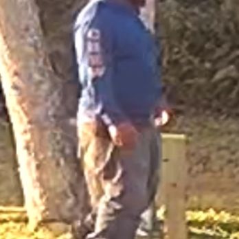 Dalton's Landscape Service - Purposefully steeping on the sewer clean out pipe he just mowed over so he could jam the pieces down further to hide what he did - Landscaping Near Me - Englewood, Florida