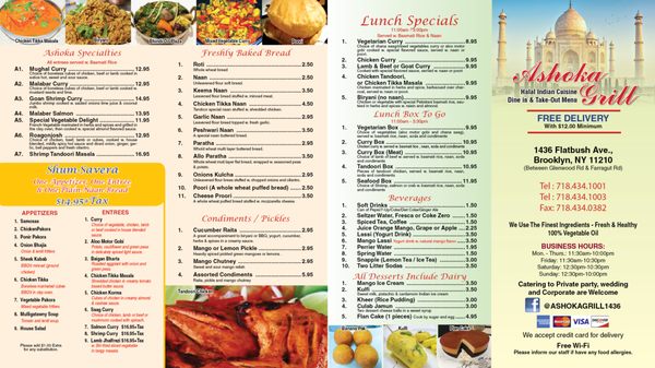 Menu photo 4 Ashoka Grill Brooklyn, NY Menu photo 4 Ashoka Grill Brooklyn, NY