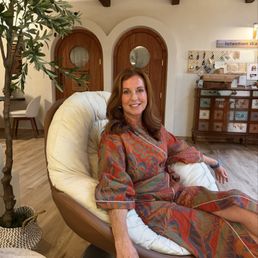 Healing room! My mom is also wearing one of the robes they sell. Love it on her!