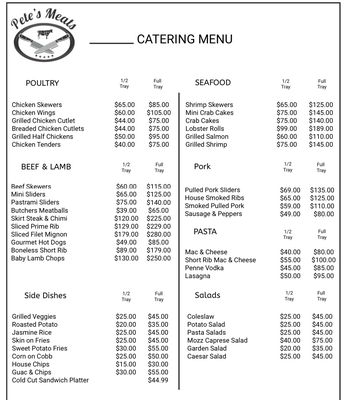 Menu photo 1 Pete's Meats & Grill Wayne, NJ Menu photo 1 Pete's Meats & Grill Wayne, NJ