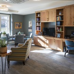 Hover Senior Living Community - Den for activities and family overnights at the Yellow Rose Cottage