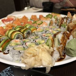 Sushi Village - Rolls with a big wad of wasabi