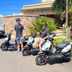 Island Motion - Mopeds delivered and picked up right at the hotel!