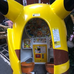 Inside the enormous Pikachu