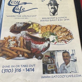 Cozy Cafe - Greek Near Me - Redondo Beach, California Cozy Cafe - Greek Near Me - Redondo Beach, California