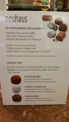 Menu photo 1 Neuhaus Chocolatier Vienna, 9