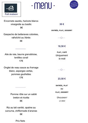 Menu photo 3 Bissac Paris, 75 Menu photo 3 Bissac Paris, 75