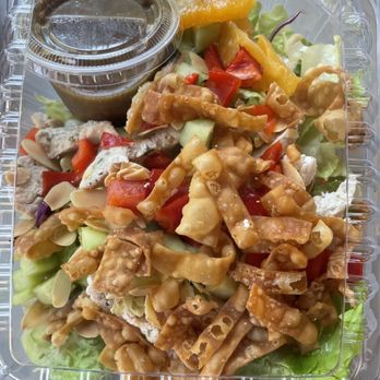 Tinleaf Fresh Kitchen - Asian Chicken Salad to go - New American Near Me - Carlsbad, California Tinleaf Fresh Kitchen - Asian Chicken Salad to go - New American Near Me - Carlsbad, California