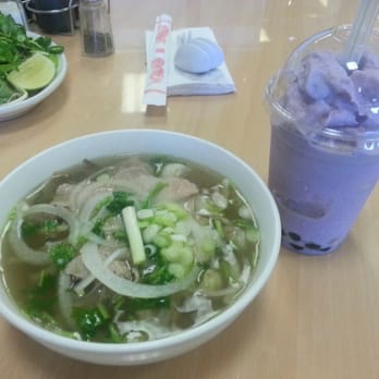 Henry's Cafe & Bakery - Small bowl of pho and taro bubble tea - Bakeries Near Me - Diberville, Mississippi Henry's Cafe & Bakery - Small bowl of pho and taro bubble tea - Bakeries Near Me - Diberville, Mississippi