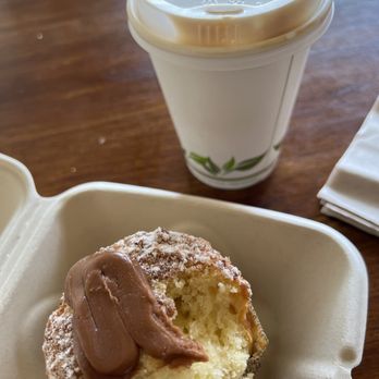 Bookworks - Lavender white mocha (half sweet) and an apple cinnamon muffin!!! So Good!! - Bookstores Near Me - Pacific Grove, California