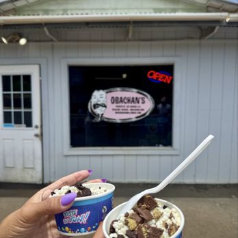Obachan's - Dippin dots with Dubai chocolate pieces - Candy Stores Near Me - Wailuku, Hawaii