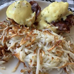 Classic Eggs Benedict* sub bacon for Canadian bacon