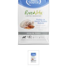 One of the recommended foods, PureVita with turkey. One of the recommended foods, PureVita with turkey.