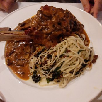 Cafe Ragazzi - Veal stuffed with prosciutto and mozzarella with linguine on the side - Italian Near Me - Surfside, Florida