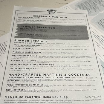 Bonefish Grill - Menu- Special - Seafood Near Me - Las Vegas, Nevada Bonefish Grill - Menu- Special - Seafood Near Me - Las Vegas, Nevada