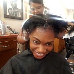 Personal Touch Beauty & Barber Salon - Priming for that relaxer