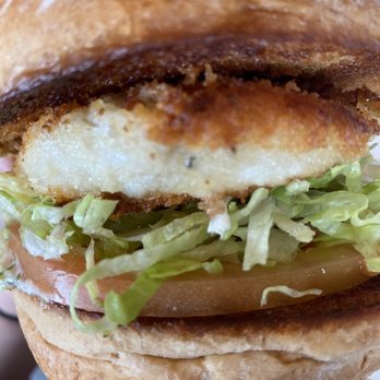 Burger Lounge - Alaskan Cod Burger with a side Salad and Beer. Perfect lunch date. - Burgers Near Me - Temecula, California Burger Lounge - Alaskan Cod Burger with a side Salad and Beer. Perfect lunch date. - Burgers Near Me - Temecula, California
