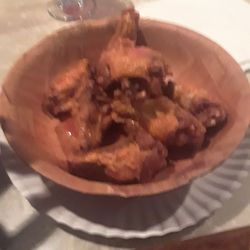 The Office Bar & Grill - 50 cent wing night with my girls! 10 mild fried hard lightly sauced with a side of ranch.