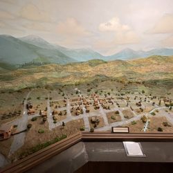 Whittier Museum - A model of Whittier from around 1903.