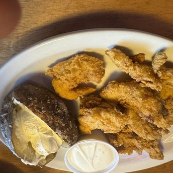 Texas Roadhouse - Chicken critters with ranch and a potato with butter. - Steakhouses Near Me - Clermont, Florida