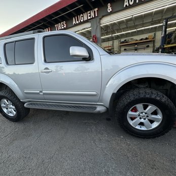 PPJ Tires Alignment and Auto Body - Before my Rims got installed by Omar. - Auto Repair Near Me - Corona, California PPJ Tires Alignment and Auto Body - Before my Rims got installed by Omar. - Auto Repair Near Me - Corona, California