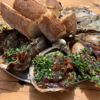 The Marshall Store - Kilpatrick: Barbecued oysters with house made bacon and bbq sauce - Seafood Near Me - Marshall, California The Marshall Store - Kilpatrick: Barbecued oysters with house made bacon and bbq sauce - Seafood Near Me - Marshall, California