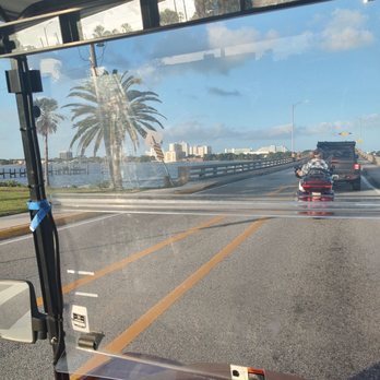 Daytona Fun Rentals - Going across the bridge. So much fun plus the wind felt wonderful - Scooter Rentals Near Me - Daytona Beach, Florida